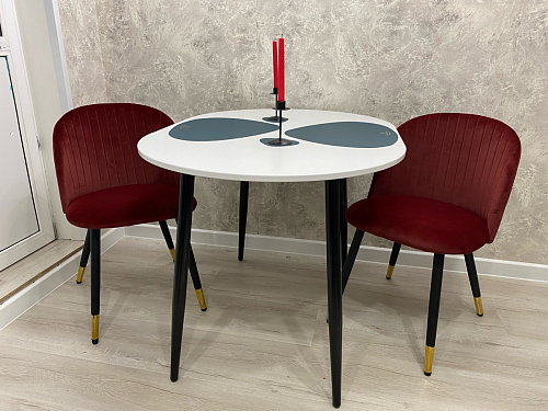 Стул на металлокаркасе Gabi 1 dark gray / black фото покупателя 503