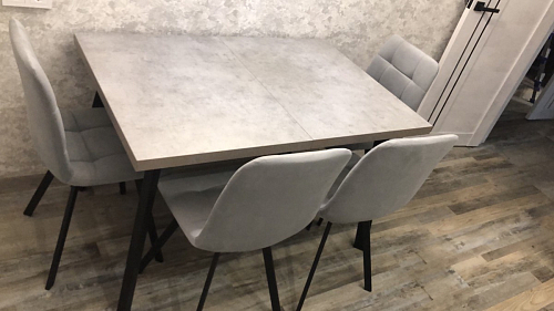 Комплект стульев Чилли 2 шт бежевый / черный фото покупателя 106