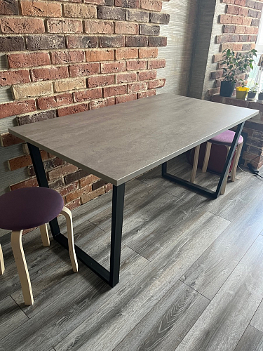 Деревянный стол Лота Лофт 120x75 дуб крафт табачный / черный матовый фото покупателя 649