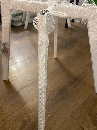 Стул на металлокаркасе Чилли бежевый / белый каркас фото покупателя 654