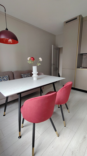 Стул на металлокаркасе Gabi 1 light purple / black фото покупателя 601