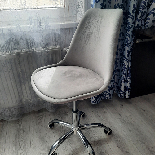 Компьютерное кресло Kolin с подушкой clear / white фото покупателя 312