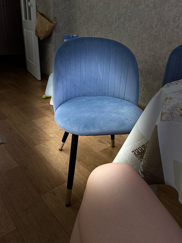 Стул на металлокаркасе Gabi latte / gold / black фото покупателя 158