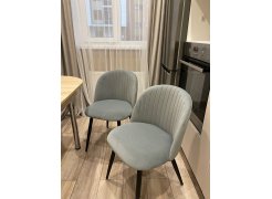 Стул на металлокаркасе Gabi 1 gray / black фото покупателя 808