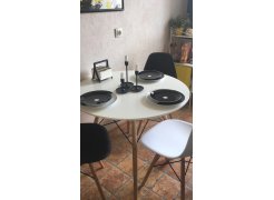 Стол Tulip 150 white top / wood leg фото покупателя 1