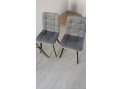 Стул на металлокаркасе Чилли синяя ткань / белый фото покупателя 527