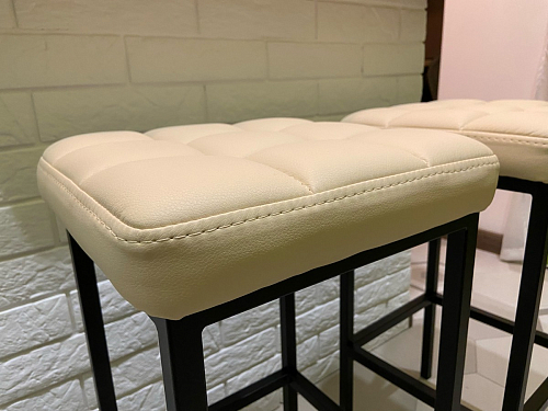 Барный стул Лофт линкольн белый / белый матовый фото покупателя 12