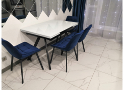 Стул на металлокаркасе Челси латте / черный фото покупателя 151