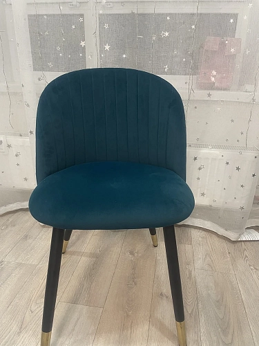 Стул на металлокаркасе Gabi green / black фото покупателя 64
