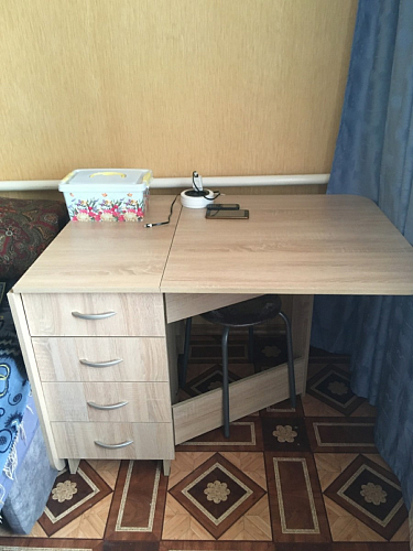 Стол-книжка Глория 606 М с ящиками дуб сонома фото покупателя 76