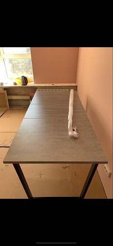 Деревянный стол Лота Лофт 120x75 дуб крафт табачный / черный матовый фото покупателя 631