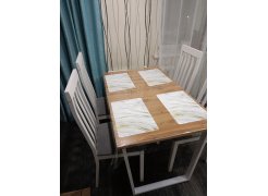 Стол Лота Лофт 120 25 мм дуб делано темный / черный матовый фото покупателя 452