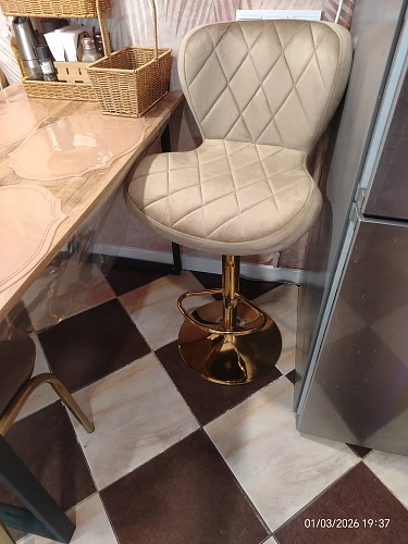 Барный стул Porch white / chrome фото покупателя 14