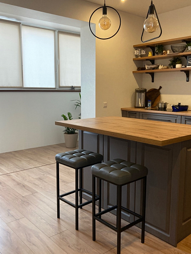 Барный стул Лофт линкольн белый / белый матовый фото покупателя 7