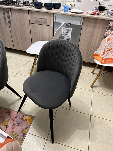 Стул на металлокаркасе Gabi gray / black фото покупателя 562