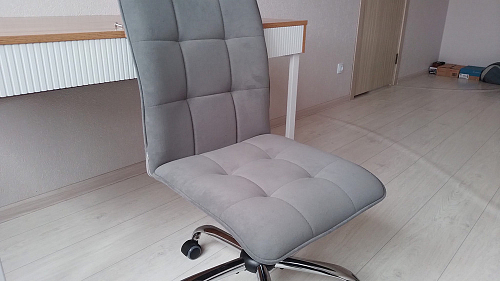 Компьютерное кресло One/Ван флок бежевый 7 фото покупателя 84