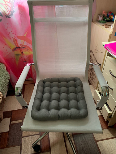 Компьютерное кресло Reus черная сетка / хром фото покупателя 52