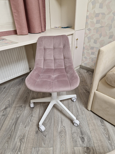 Кресло Келми 1  / AV 245 белый каркас синий микровелюр (neo 25) фото покупателя 28