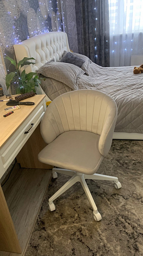 Компьютерное кресло Пард экокожа белый фото покупателя 182