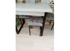 Табурет Байя рогожка графит / черный матовый фото покупателя 3