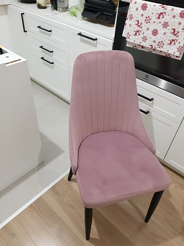 Стул на металлокаркасе Kora beige / black фото покупателя 455