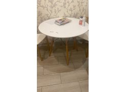Стол Table 90 white / wood фото покупателя 9