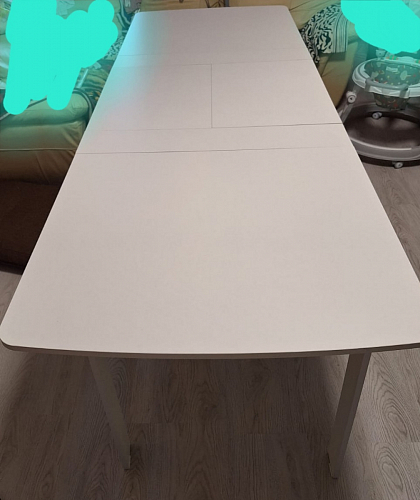 Стол обеденный раздвижной СтК7 дуб молочный фото покупателя 8