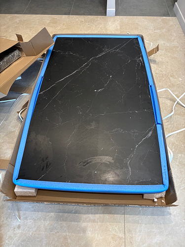 Керамический стол Норман 140 (200) х 80 белый мрамор alpin white / snow white / белый фото покупателя 18