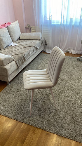 Стул на металлокаркасе Дани П бежевый / черный фото покупателя 12