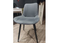 Стул на металлокаркасе Седа К крутящийся светло-серый  / белый фото покупателя 300