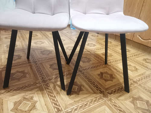 Стул на металлокаркасе Чилли темно-серый / черный каркас фото покупателя 637