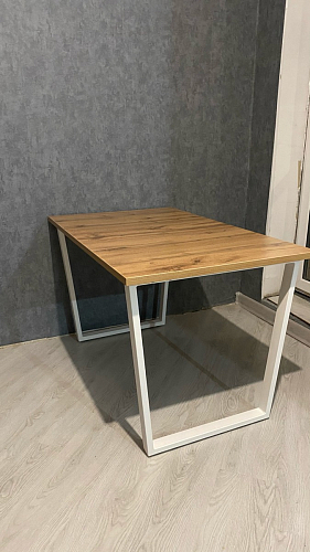 Стол Лота Лофт 140 25 мм черный матовый / бетон фото покупателя 593