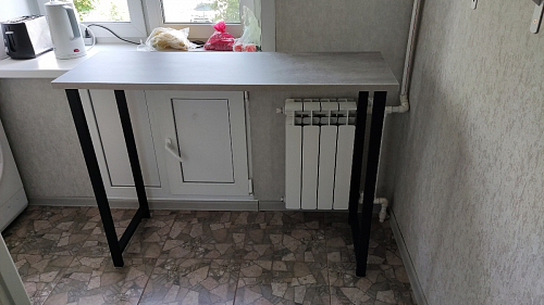 Барная стойка Дилан Лофт 120х60х90 бетон фото покупателя 119