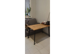 Стол Тринити Лофт 120 32 мм бетон / черный матовый фото покупателя 319