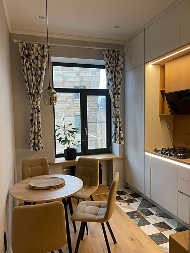 Стул на металлокаркасе Чилли черный / зеленый фото покупателя 982