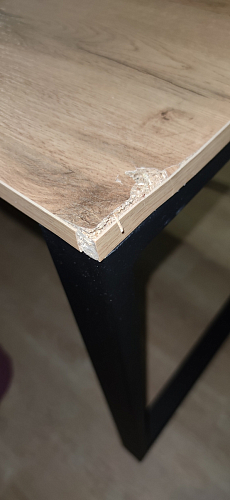 Письменный стол Битти Лофт 116х60х75 дуб вотан / черный матовый фото покупателя 128