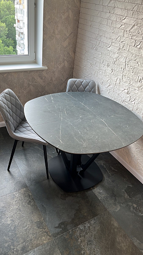 Керамический стол Азраун белый фото покупателя 1