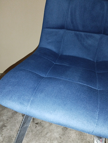 Стул на металлокаркасе Чилли К темно-серый (velutto 32) / черный фото покупателя 46