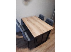 Стол Лота Лофт 140 25 мм юта / белый матовый фото покупателя 500