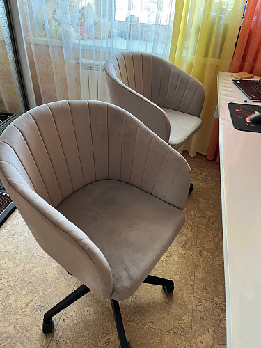 Компьютерное кресло Тибо светло-коричневый / белый фото покупателя 142