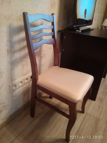 Деревянный стул Амадиу орех / камелия ромб 01 фото покупателя 10