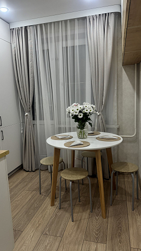 Стол обеденный Вosco/Боско D90 белый / натуральный фото покупателя 4