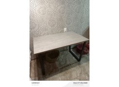 Стол Лота Лофт 140 25 мм черный матовый / бетон фото покупателя 791