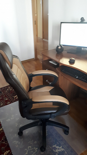 Компьютерное кресло Kadis коричневое / бежевое фото покупателя 88