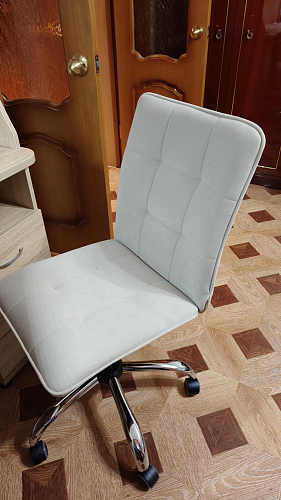 Компьютерное кресло One/Ван флок бежевый 7 фото покупателя 12