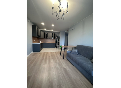 Стол Тринити Лофт 120 32 мм бетон / черный матовый фото покупателя 526