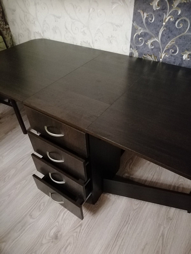 Стол-книжка Глория 606 М с ящиками дуб сонома фото покупателя 31