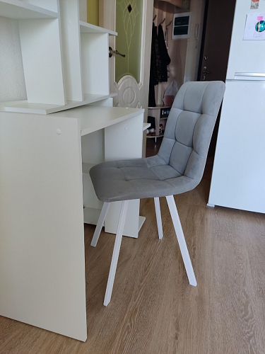 Стул на металлокаркасе Чилли зеленый / белый каркас фото покупателя 410