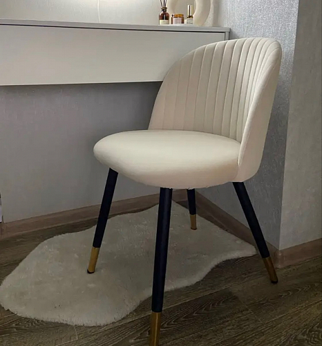 Стул на металлокаркасе Gabi latte / gold / black фото покупателя 779