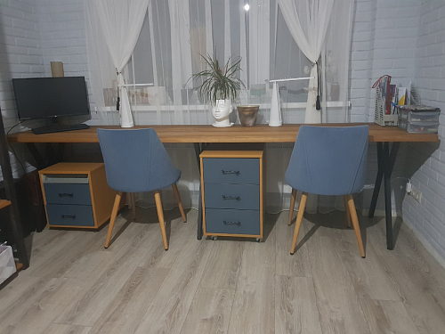 Стул на металлокаркасе Morgan dark gray фото покупателя 6